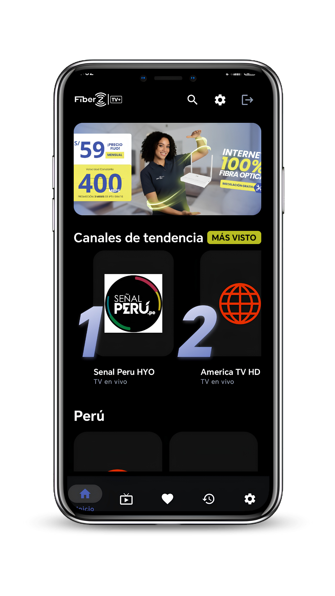 Fiber Z TV+ App